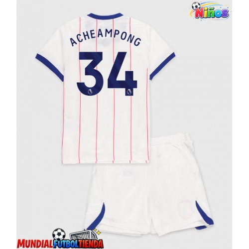 Camiseta Chelsea Josh Acheampong #34 Tercera Equipación Replica 2026-27 para niños mangas cortas (+ Pantalones cortos)
